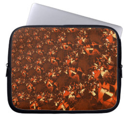 Klein bruinkoraal, in reliëf laptop sleeve