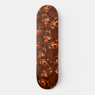 Klein bruinkoraal, in reliëf persoonlijk skateboard