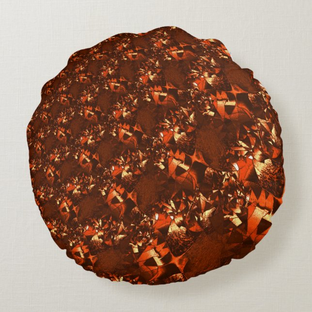 Klein bruinkoraal, in reliëf rond kussen (Achterkant)