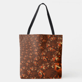 Klein bruinkoraal, in reliëf tote bag