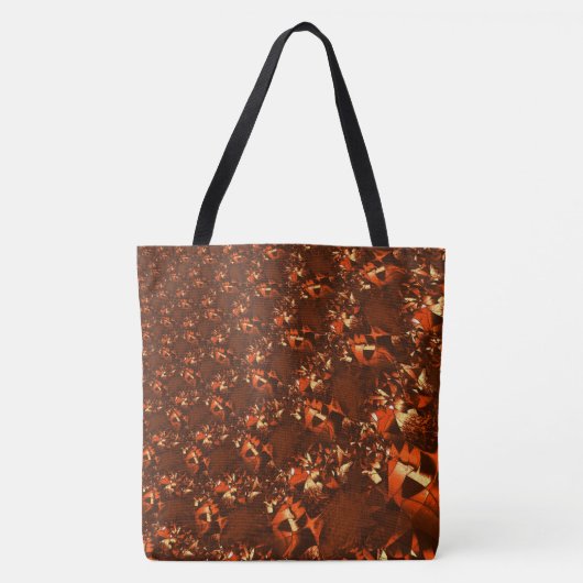 Klein bruinkoraal, in reliëf tote bag (Voorkant)