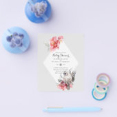 KLEIN BUDGET Schuuruil Baby Shower Uitnodiging Flyer (Enkel)