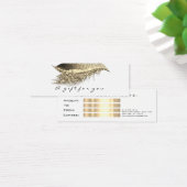 Klein cadeaubon Glitter Gold White Mini Visitekaartjes (Bureau)