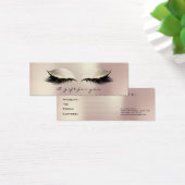 Klein cadeaubon Glitter Lash Ivory Roos Eye Mini Visitekaartjes (Bureau)
