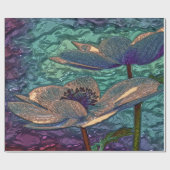 Klein cadeaupapier voor gemetalliseerde blauwe blo (Vlak)