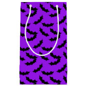 Klein cadeautas met kleine halloween Bat-patroon (Voorkant)