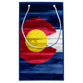 Klein cadeautas van hout, van kleur (Achterkant)