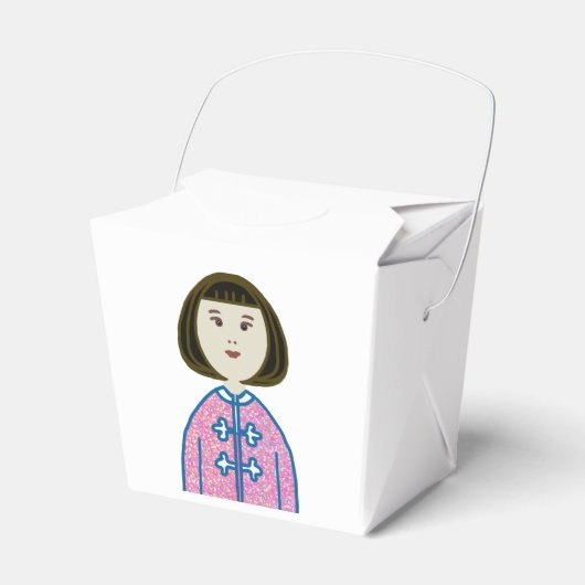 Klein-Chinees meisje Bedankdoosjes (Voorkant Zijde)