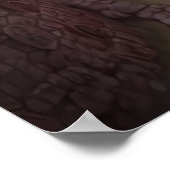 Klein chocoladepudtipdorp | AI Art. Poster (Hoek)