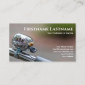 Klein-chroomfiets belletje voor fietsenreparatiewi visitekaartje (Achterkant)