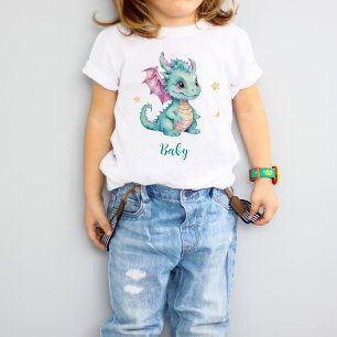 Klein Cute Draak Baby T-Shirt
