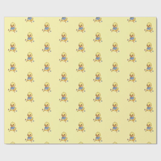 Klein Cute Eendje Cadeaupapier (Vlak)