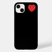 Klein Cute Red Heart met ogen Case-Mate iPhone Case (Achterkant)