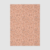 Klein cute roze rood bruin crème patroon tissuepapier (Voorkant)