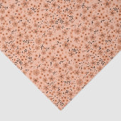Klein cute roze rood bruin crème patroon tissuepapier (Detail)