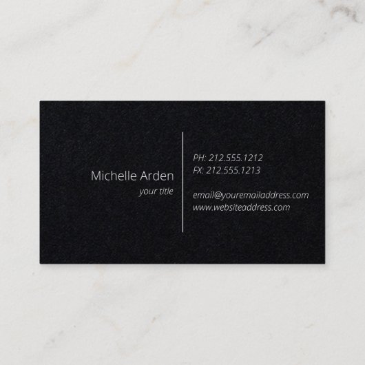 Klein dank, zwart en bloemen visitekaartje (Achterkant)