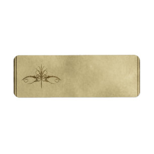 Klein decoratief apothekerlabel etiket