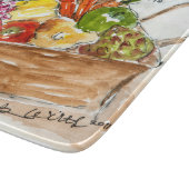 Klein decoratief glazen snijvlak snijplank (Hoek)