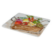 Klein decoratief glazen snijvlak snijplank (Hoek)