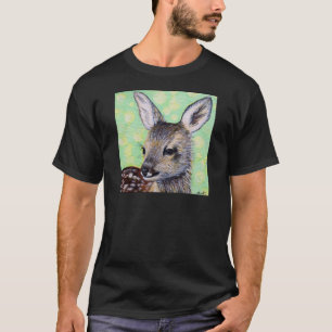 Klein deer schilderen t-shirt