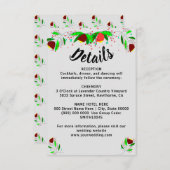 Klein details over het huwelijk informatiekaartje (Voorkant / Achterkant)