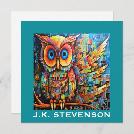 Klein deurteken, briefpapier, uitnodiging (Voorkant / Achterkant)