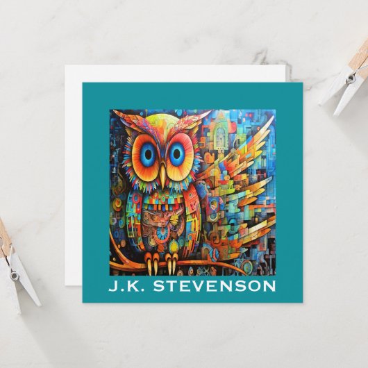 Klein deurteken, briefpapier, uitnodiging (Voorkant / Achterkant in situ)