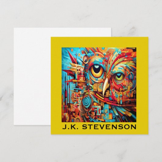 Klein deurteken, briefpapier, uitnodiging (Voorkant / Achterkant)