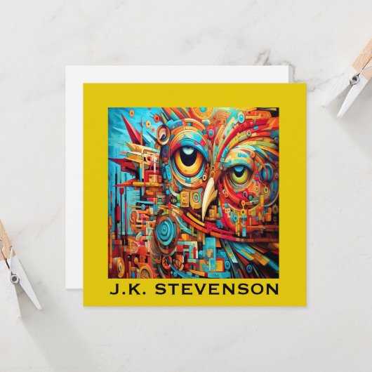 Klein deurteken, briefpapier, uitnodiging (Voorkant / Achterkant in situ)