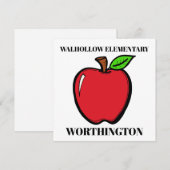 Klein deurteken, briefpapier, uitnodiging (Voorkant / Achterkant)