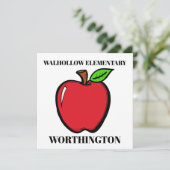 Klein deurteken, briefpapier, uitnodiging (Staand voorkant)