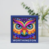 Klein deurteken, briefpapier, uitnodiging (Staand voorkant)