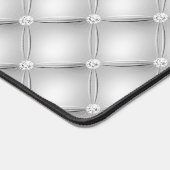 Klein diamant getuft ontwerp, zilver bureaumat (Hoek)