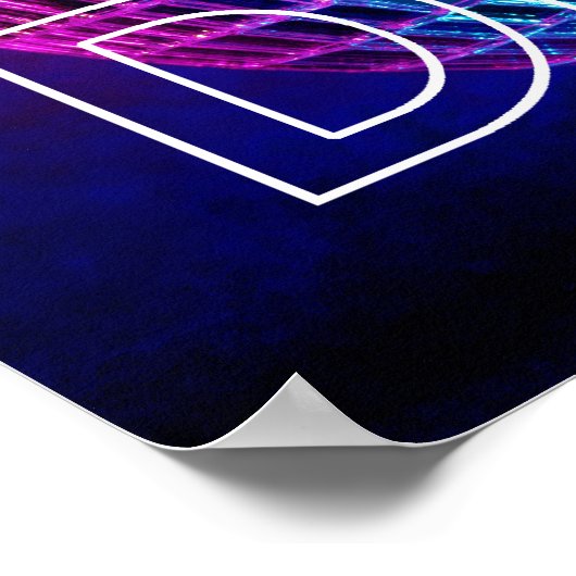 Klein disco-bal poster (Hoek)