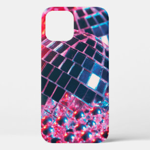 Klein disco-party achtergrond met spiegelballen re Case-Mate iPhone case