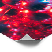 Klein disco-party achtergrond met spiegelballen re poster (Hoek)