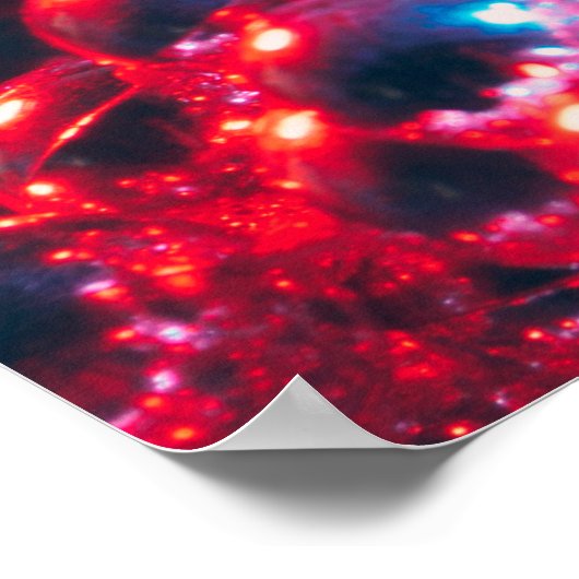 Klein disco-party achtergrond met spiegelballen re poster (Hoek)