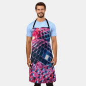 Klein disco-party achtergrond met spiegelballen re schort (Gedragen)