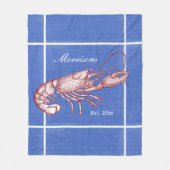  klein donkerrood kleurenbord fleece deken (Voorkant)