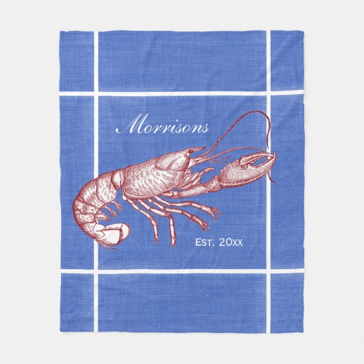  klein donkerrood kleurenbord fleece deken (Voorkant)