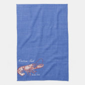  klein donkerrood kleurenbord theedoek (Verticaal)