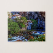 Klein dorp Blagaj op Buna waterfall, Bosnië en Legpuzzel (Horizontaal)