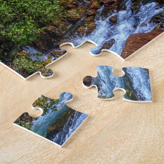 Klein dorp Blagaj op Buna waterfall, Bosnië en Legpuzzel (Zijkant)