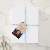 Klein Dracula Halloween Verjaardagsfeest Favor Cadeaulabel (Met Touw)