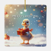 Klein Eend Kerstvakantie Ornament (Achterkant)