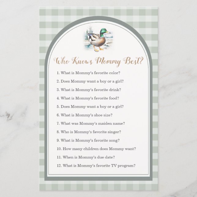 Klein eendje Baby shower die mama het beste kent (Voorkant)
