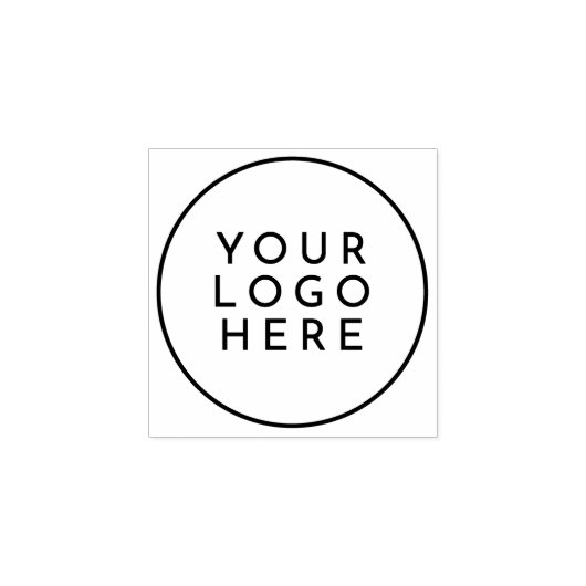 Klein Eenvoudig Budget Aangepast Logo Rubberstempel (Afrduk)
