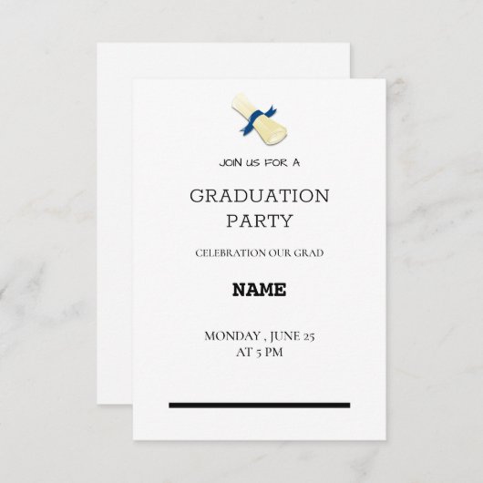 klein, eenvoudig informatiekaartje (Voorkant / Achterkant)