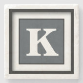 Klein, eenvoudig, volledig stenen onderzetter (Voorkant)