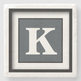 Klein, eenvoudig, volledig stenen onderzetter